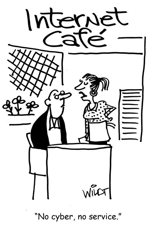 'No cyber, no service.'