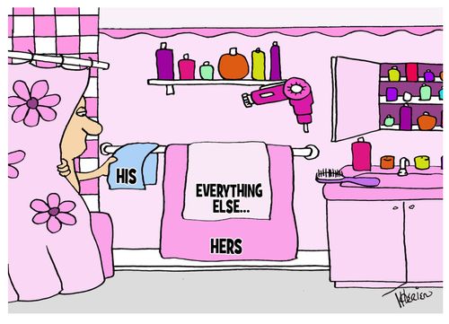 HIS and everything else HERS.