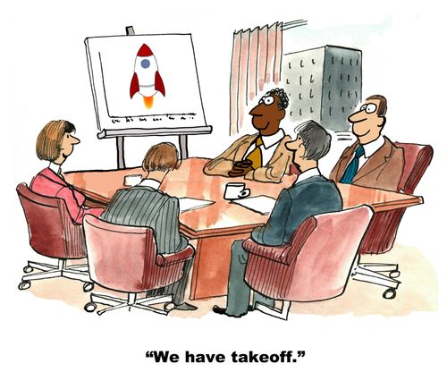 "We have takeoff."