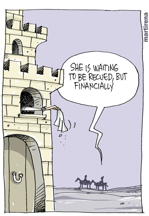 'She is waiting to be recovered, but financially.'