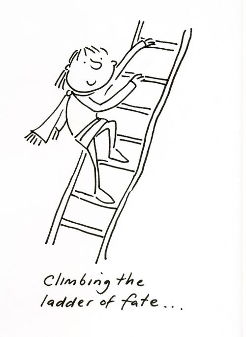 Climbing the ladder of fate,,,