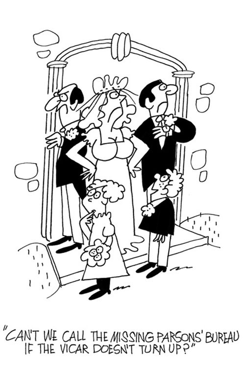 'Can't we call the missing parson's bureau if the vicar doesn't turn up?'