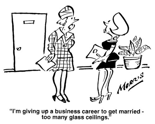 'I'm giving up a business career to get married - too many glass ceilings.'