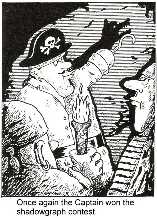 Once again the Captain won the shadowgraph contest.