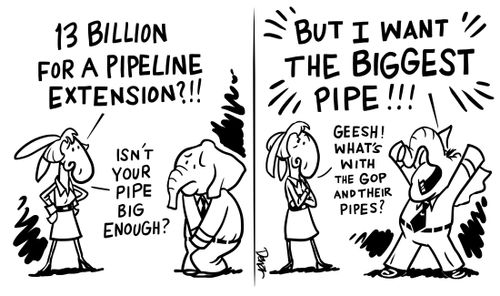 '13 Billion for a pipeline extension?'