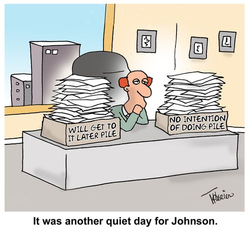 It was another quiet day for Johnson.
