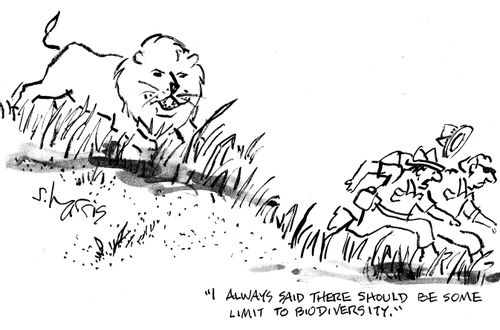 'I always said there should be some limit to biodiversity.'