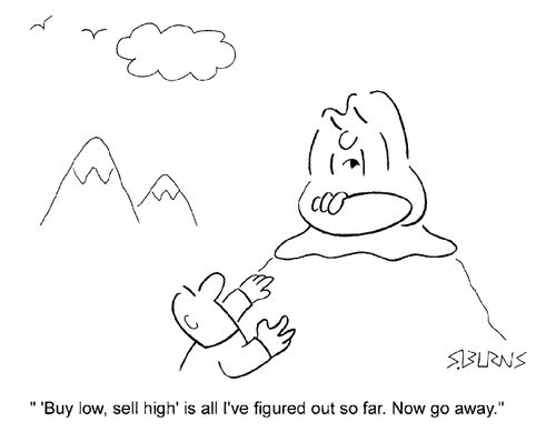 "'Buy low, sell high', is all I've figured out so far. Now go away"