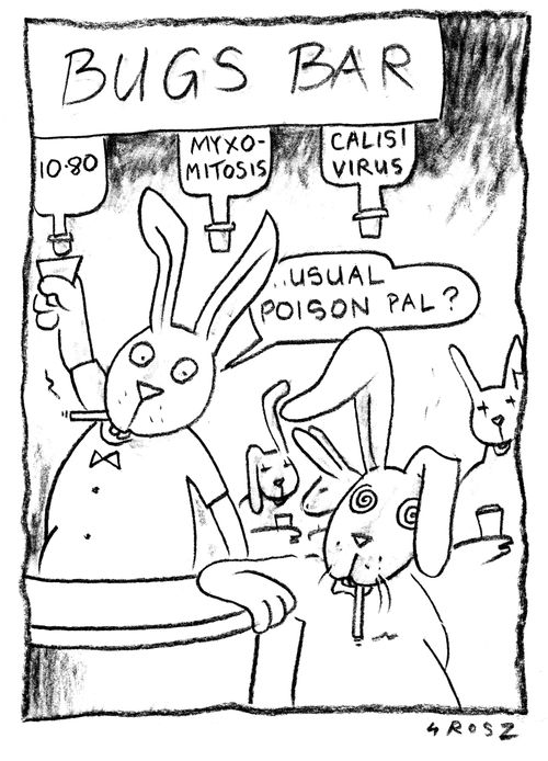 Bugs bar - '...usual poison pal?'