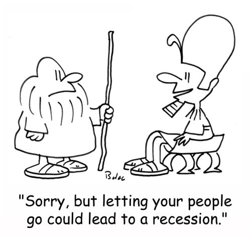'Sorry, but letting your people go could lead to a recession.'
