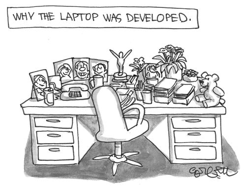 Why the laptop was developed.