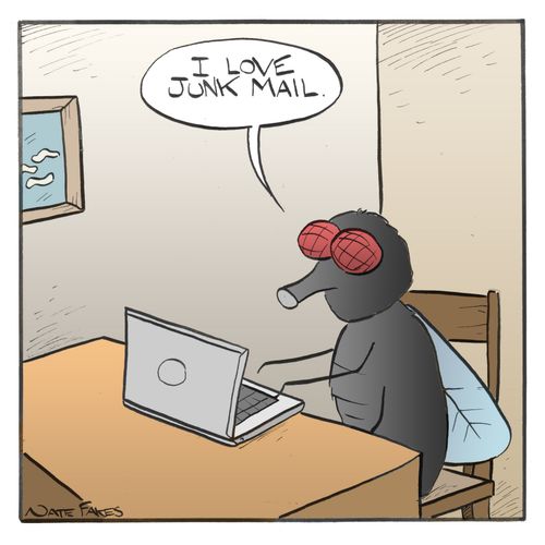 "I love junk mail."