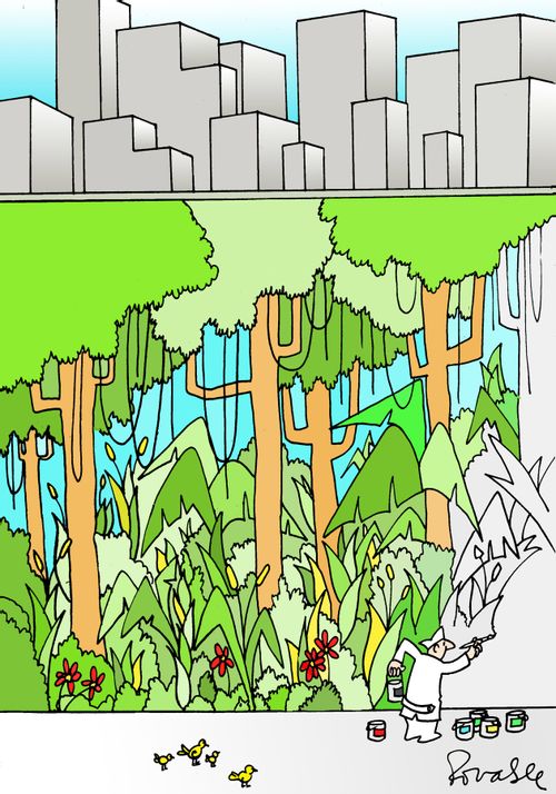 Painting nature.