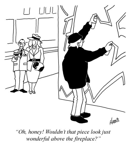 'Oh, honey! Wouldn't that piece look just wonderful above the fireplace?'