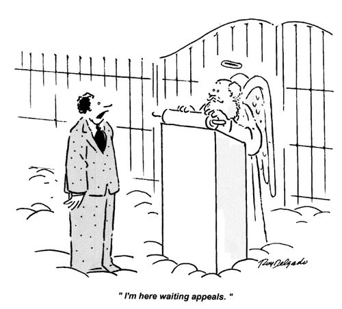 'I'm here waiting appeals.'