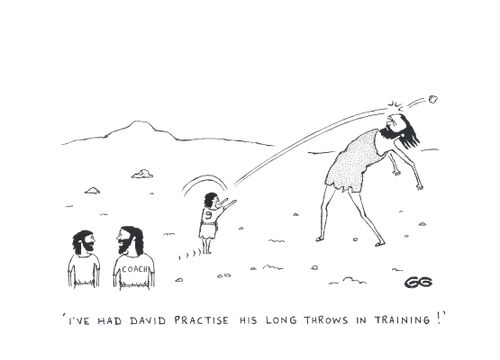 "I've had David practice his long throws in training!"