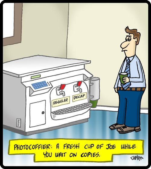 Photocoffier: a fresh cup of joe while you wait on copies.