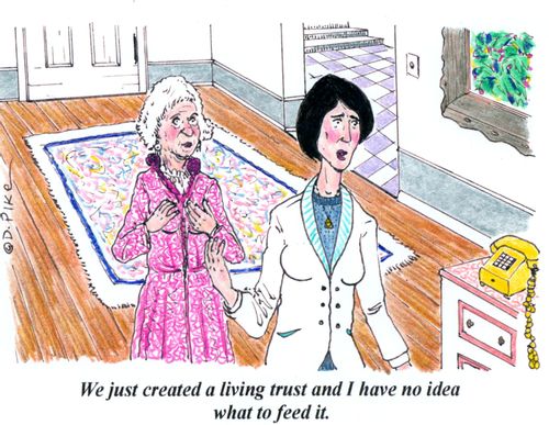 'We just created a living trust and I have no idea what to feed it.'