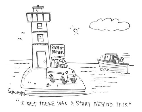 'I bet there was a story behind this.'