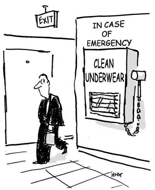 IN CASE OF EMERGENCY: CLEAN UNDERWEAR