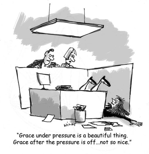 'Grace under pressure is a beautiful thing. Grace after the pressure is off...not so nice.'