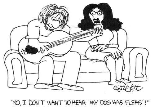 NO, I don't want to hear  'my dog's has fleas'!