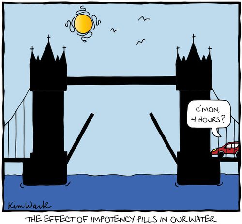 The effect of impotency pills in our water. 