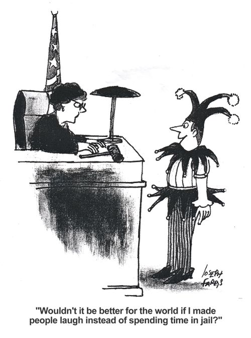 'Wouldn't it be better for the world if I made people laugh instead of spending time in jail?'