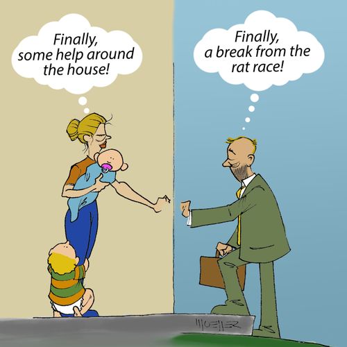 'Finally, some help around the house!'