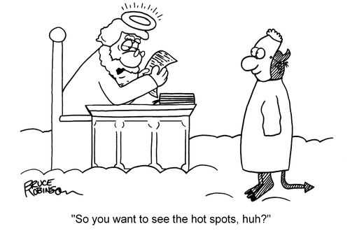 "So you want to see the hot spots, huh?"