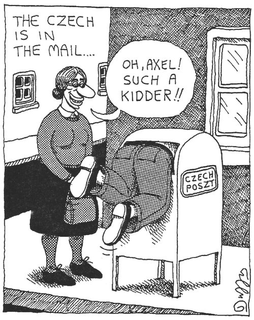 The Czech is in the mail....