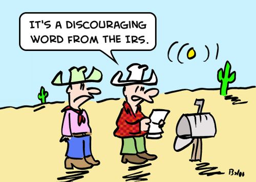 'It's a discouraging word from the IRS.'