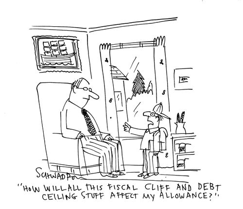 'How will all this fiscal cliff and debt ceiling stuff affect my allowance?'