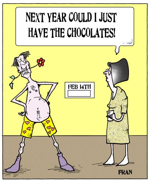 'Next year could I just have the chocolates!'