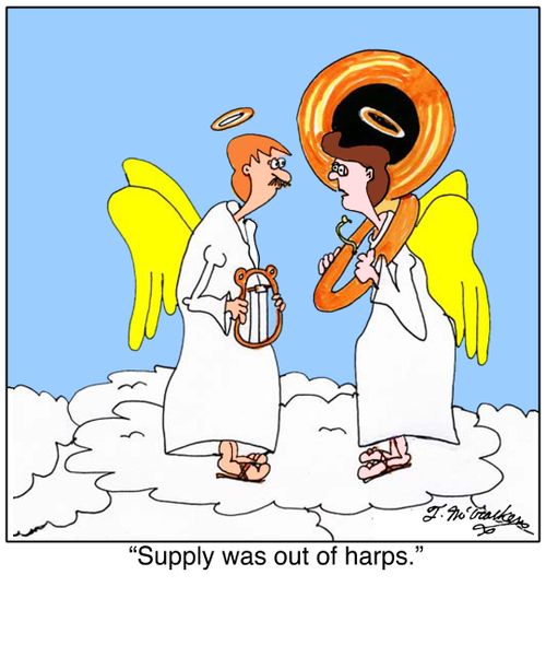Supply was out of harps.