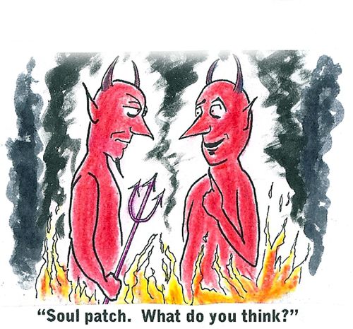 "Soul patch. What do you think?"