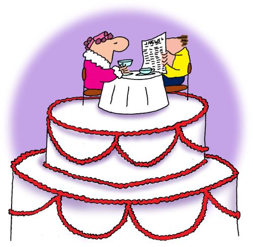 Wedding cake.