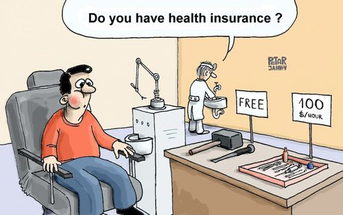Do you have health insurance ?