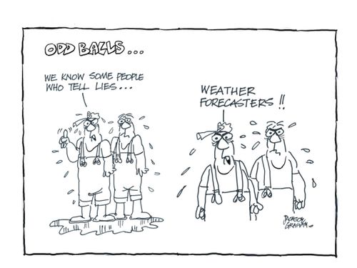 Weather forecasters tell lies!