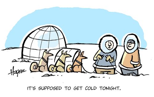 It's supposed to get cold tonight.