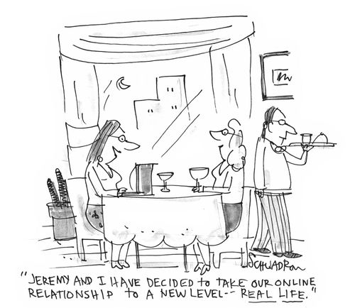 'Jeremy and I have decided to take our online relationship to a new level - real life.'