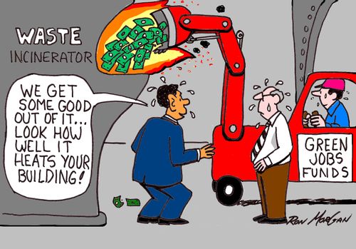 Green jobs funding wasted.