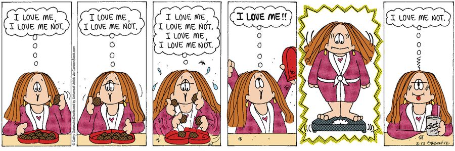 'I love me. . . I love me not!'