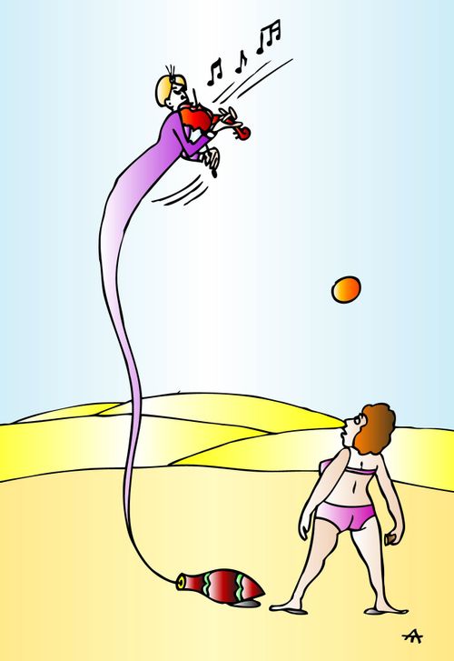 Violin playing Genie
