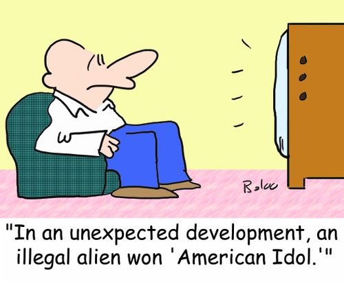 'In an unexpected development, an illegal alien won 'American Idol.''