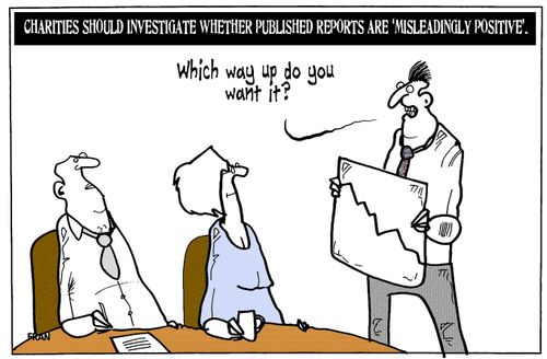 Charities should investigate whether published reports are 'Misleadingly Positive'.