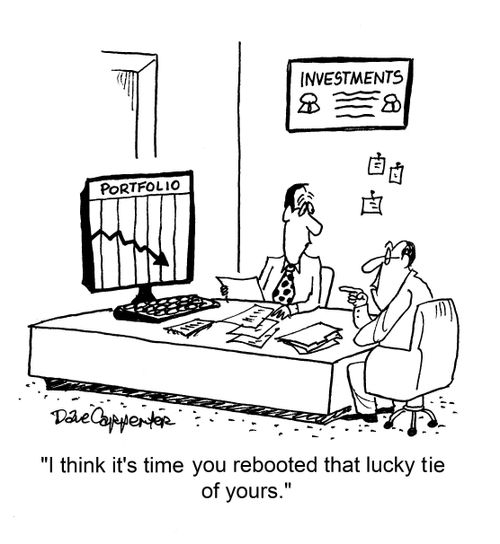 'I think it's time you reboot that lucky tie of yours.'