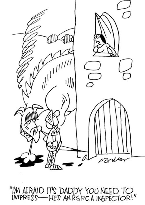'I'm afraid it's Daddy you need to impress-he's an R.S.P.C.A Inspector!'