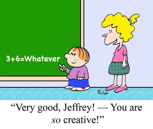 'Very good, Jeffrey! - You are so creative!'