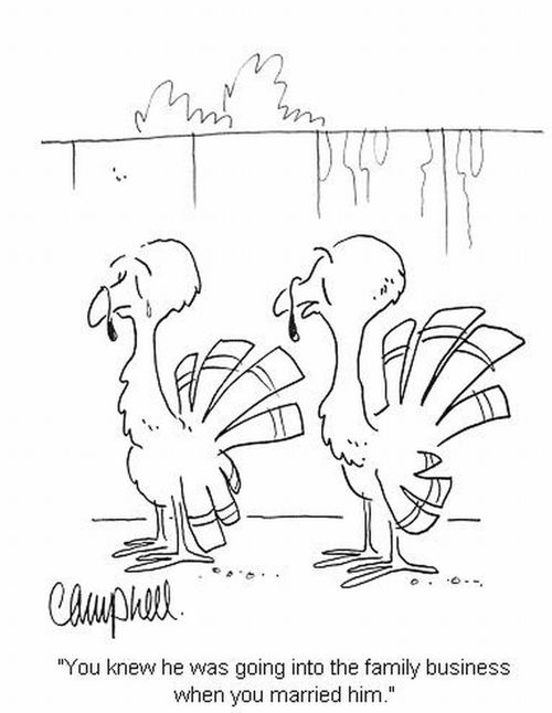 'You knew he was going into the family business when you married him.'